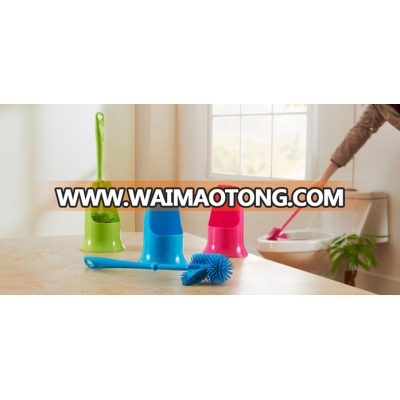 High Quality Silicone Toilet Brush with Holder